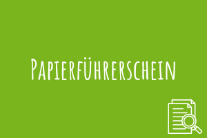 Papierführerschein Zu Papierführerschein