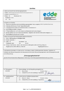 Zertifikat edde 2026 RAU GmbH-1